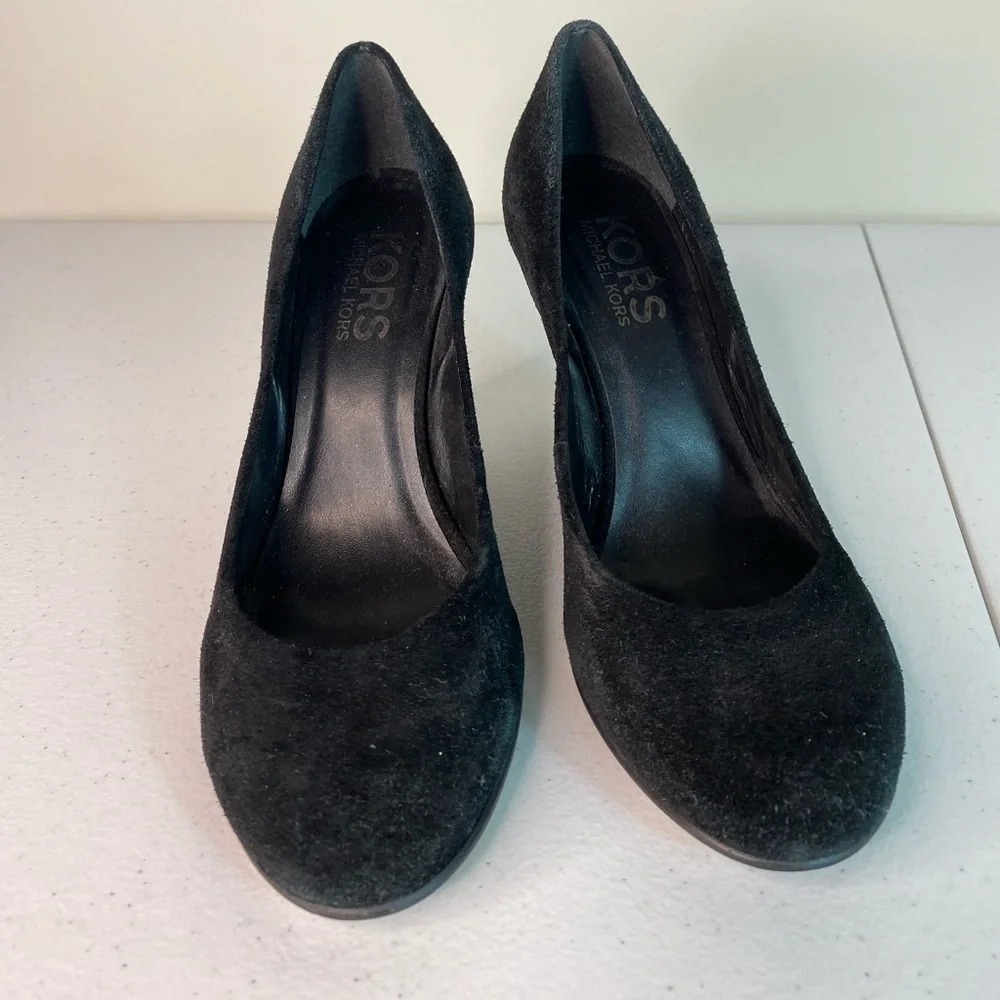 Vintage Y2K Michael Kors Black Suede Wedge